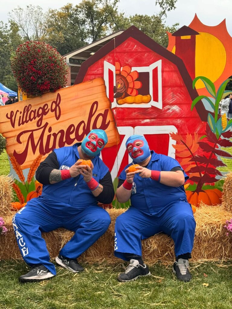 A wrestling villain stole the key to Mineola at the village’s Fall Festival